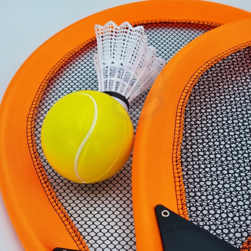 Lielas badmintona raketes bērniem, oranžas krāsas
