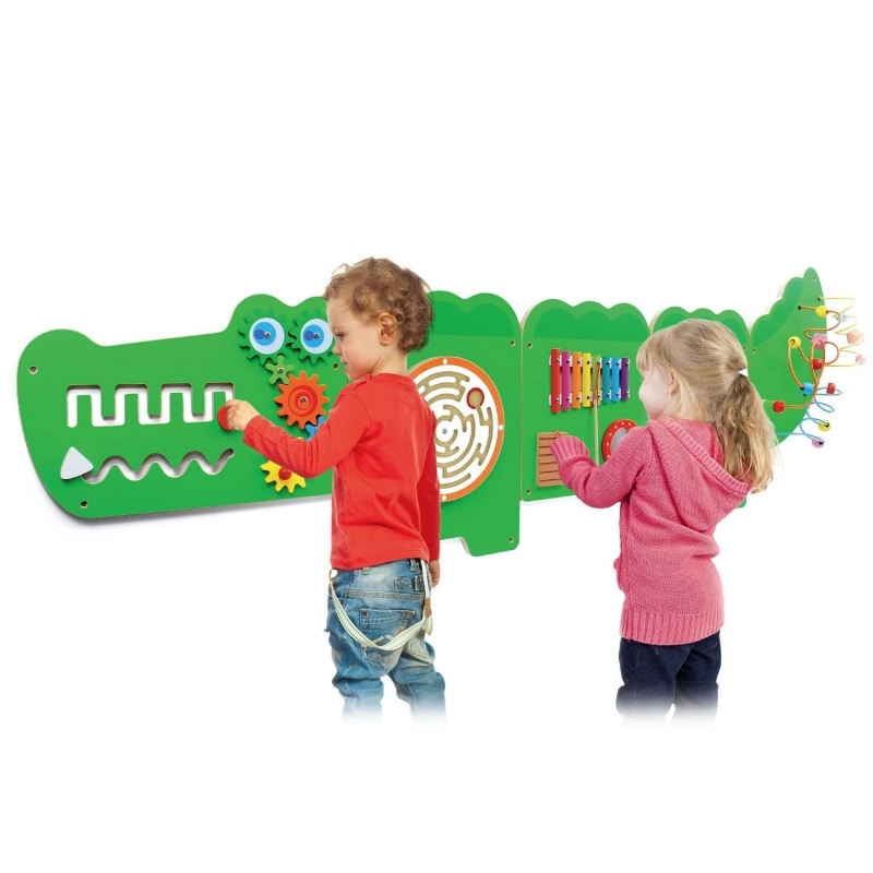 Izglītojoša koka rotaļlieta - Krokodils