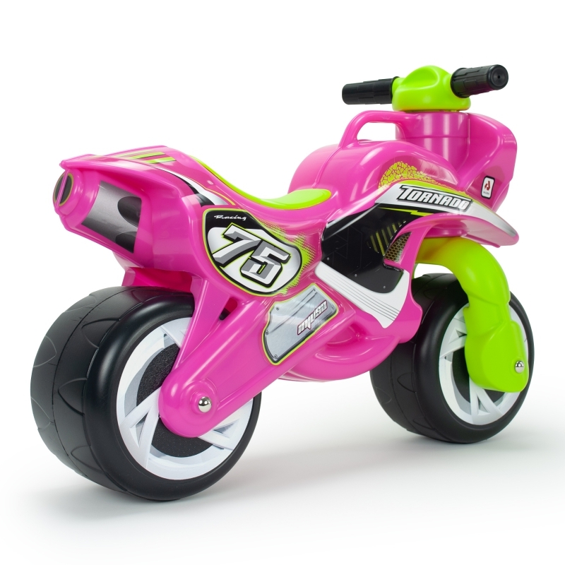 Balansa motocikls- Injusa, rozā