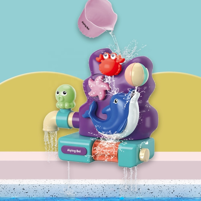 WOOPIE vannas rotaļlieta - Delfīns ar trauciņu