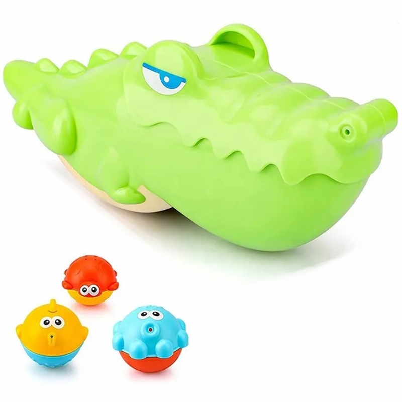 WOOPIE vannas rotaļlieta - krokodils un zivs