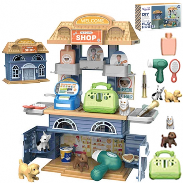 Rotaļlietu veikals ar dzīvnieku produktiem