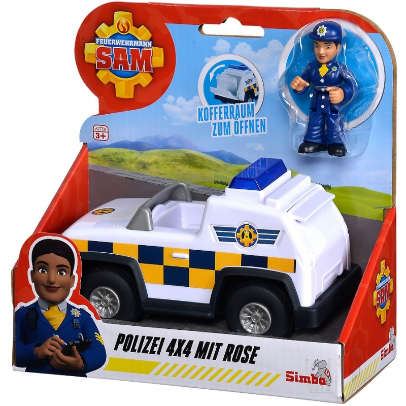 Policijas automašīna ar figūrām - Ugunsdzēsējs Sems