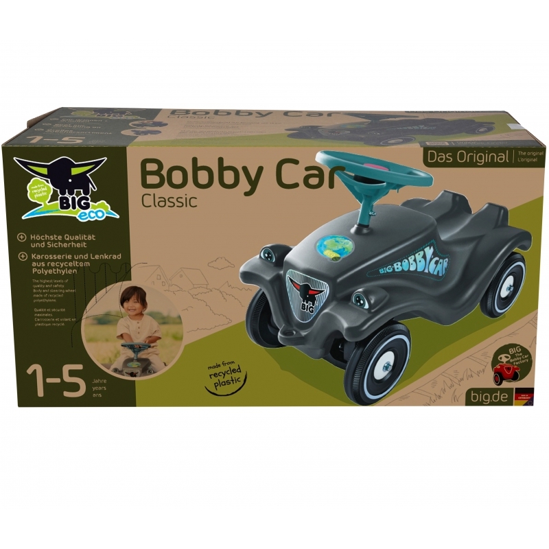 BIG Bobby Car Classic Eco Rider skrejritenis, spilgtas krāsas