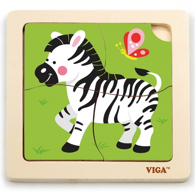 Koka puzle Viga, zebra