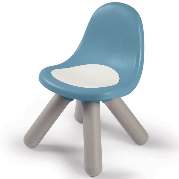Krēsls ar atzveltni SMOBY, balts ar zilu