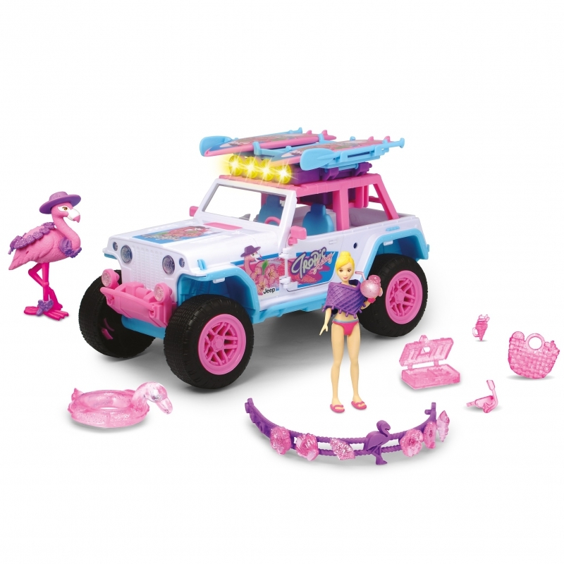 Flamingo rotaļu auto ar piederumiem, 22cm