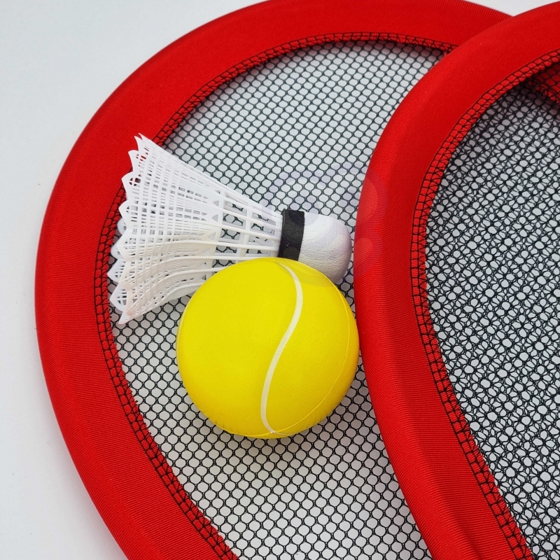 Lielas badmintona raketes bērniem, sarkanas