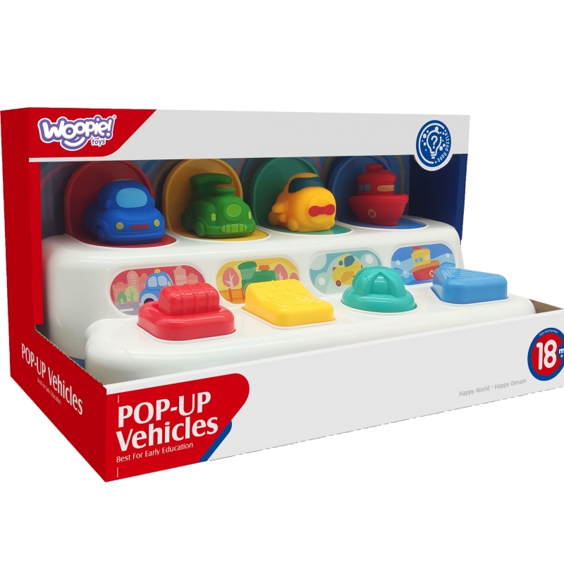 WOOPIE izglītojoša rotaļlieta - uznirstošie transportlīdzekļi