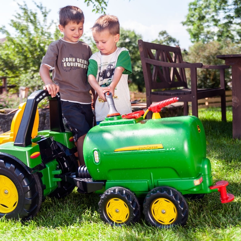 Bērnu autocisterna ar divām asīm - Rolly Toys, zaļa krāsā