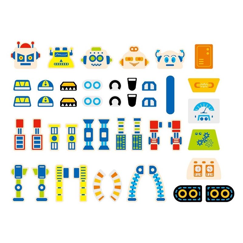 Koka puzle - Robots, 45 daļas