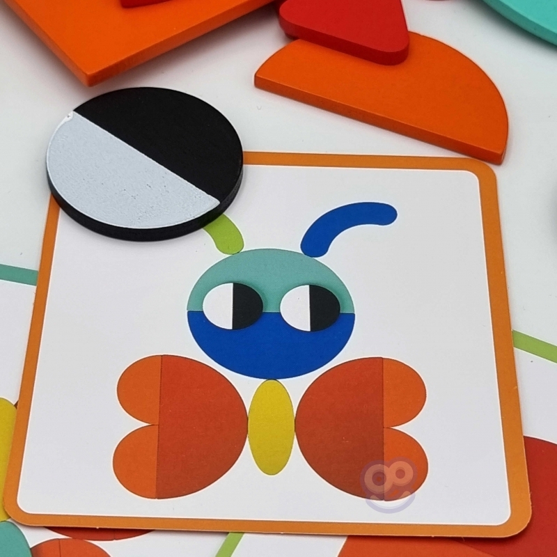 WOOPIE GREEN koka Montessori puzle