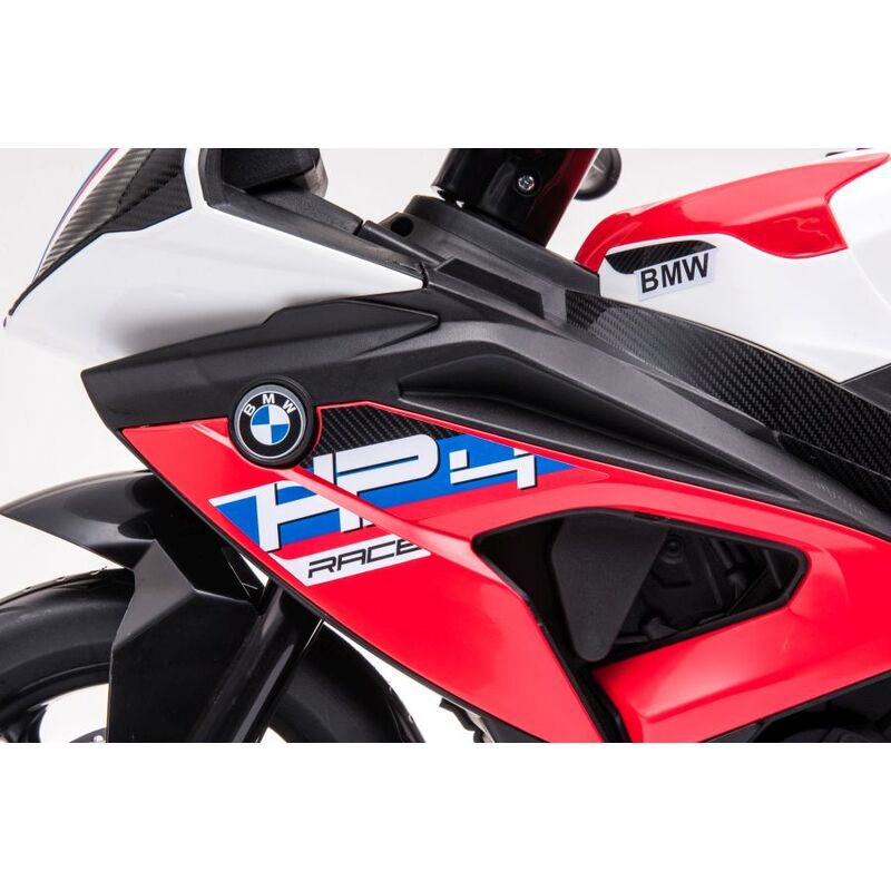 Bērnu elektriskais motocikls - BMW HP4, sarkans