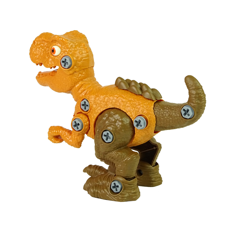 Konstruktors - dinozaurs ar olu, oranžs