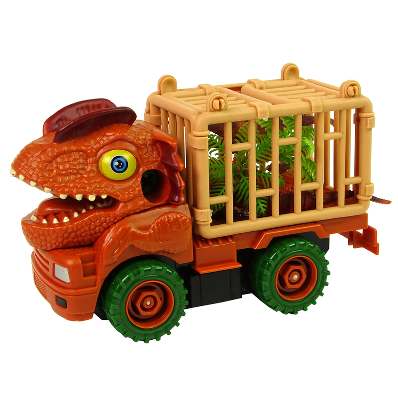 Konstruktora dinozauru kravas automašīna ar piederumiem