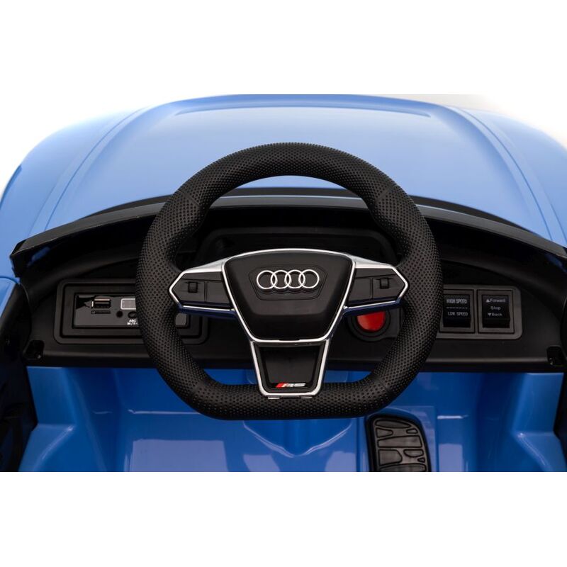 Bērnu vienvietīgs elektromobilis - Audi E GT, zils