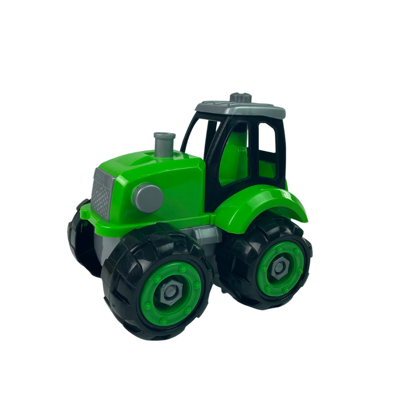 Saliekamais traktors ar piekabi