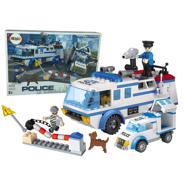 Konstruktorius - Policijas automašīnu komplekts, 368 gab.