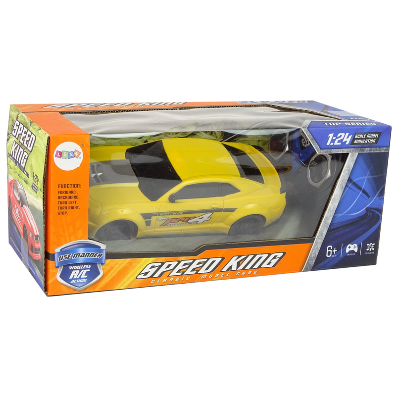 Speed King Sporty tālvadības automašīna, dzeltena