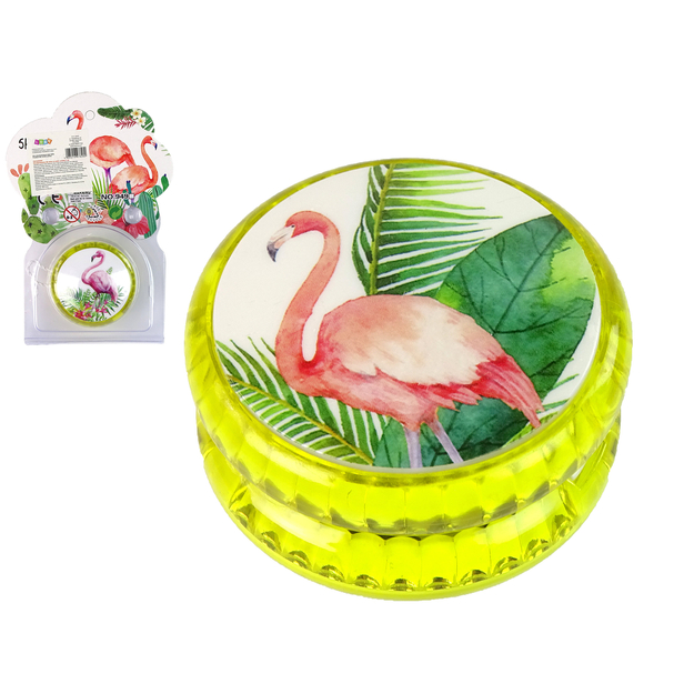Jojo spēle ar flamingo motīvu, zaļa krāsā