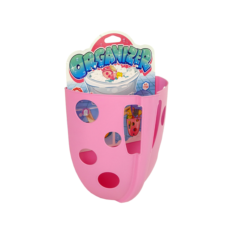 Vannas istabas rotaļlietu paliktnis, rozā krāsā