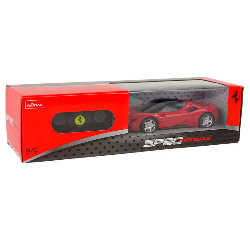 Ferrari SF90 Rastar tālvadības automašīna, sarkana