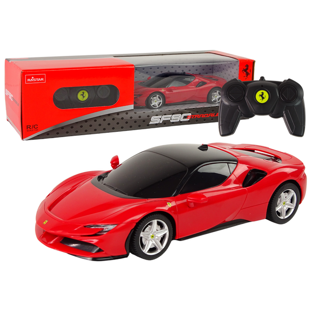 Ferrari SF90 Rastar tālvadības automašīna, sarkana