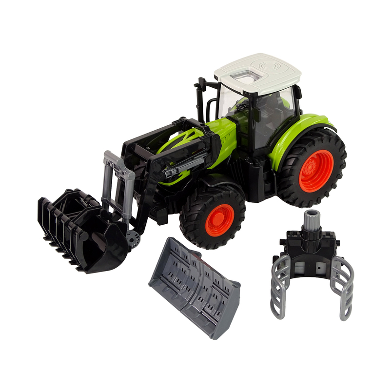 Rotaļlietu traktors ar piederumiem