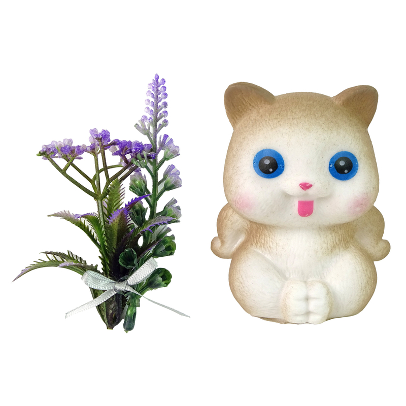 Emīlijas lelle ar violetiem ziediem
