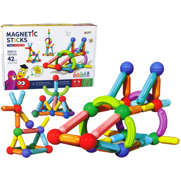Magnētiskie plastmasas krāsainie bloki