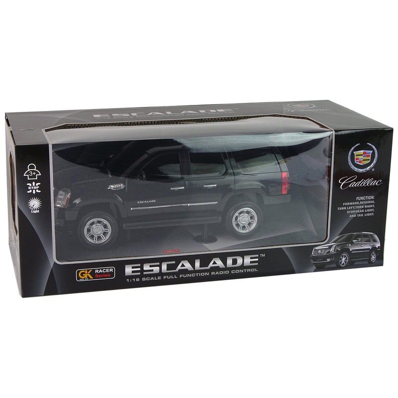 Cadillac Escalade R/C 1:16 tālvadības pults, melns