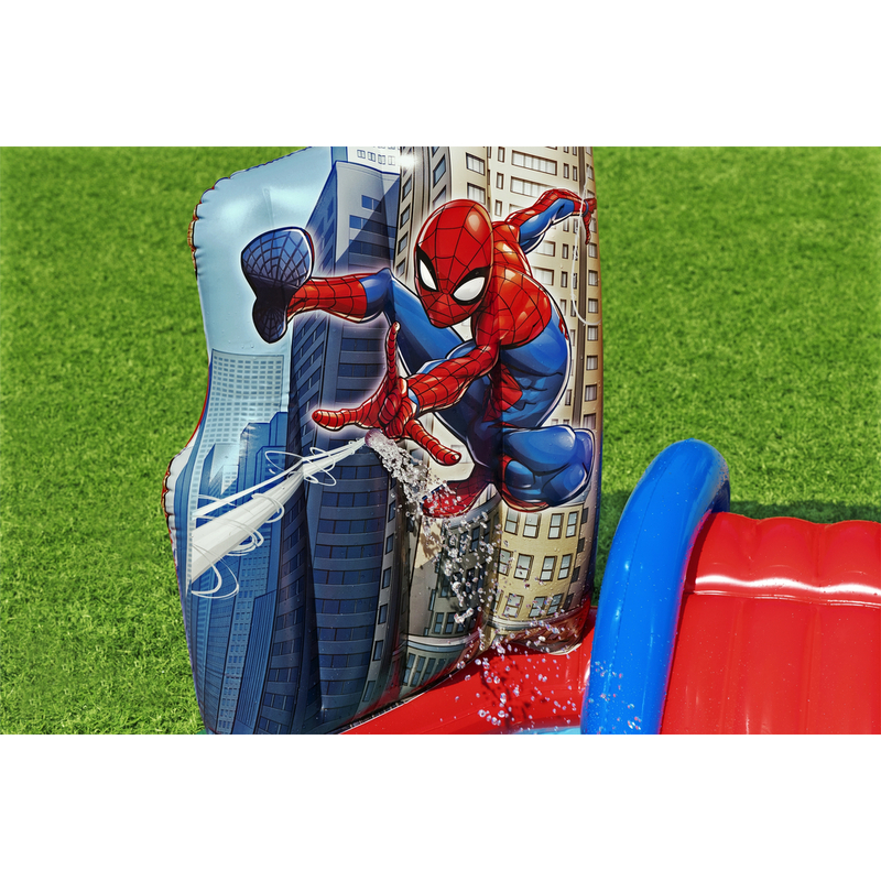 Piepūšamais rotaļu laukums - Zirnekļcilvēks, 211x206x127