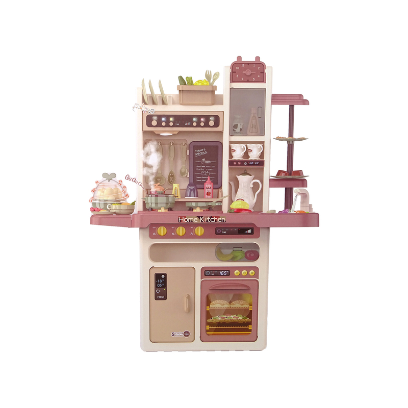 Bērnu virtuve Mājas virtuve, rozā, 93,5x71x29