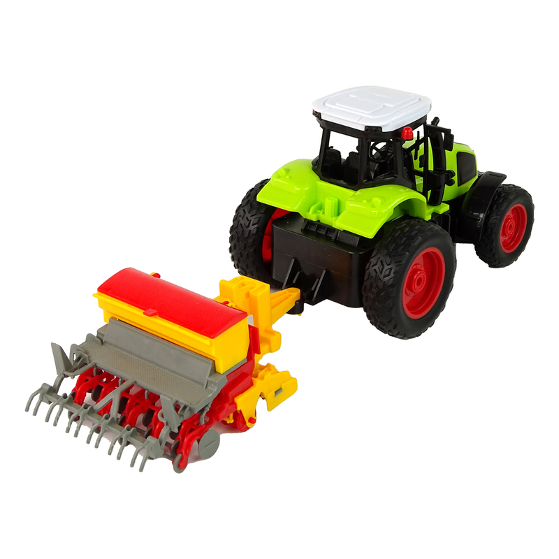 Tālvadības pults vadāms traktors ar R/C spiedi 1:16, zaļš