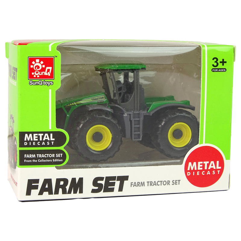 Lauksaimniecības traktors, zaļš