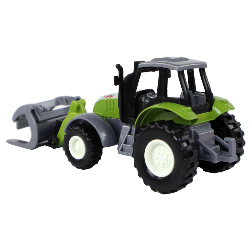 Rotaļlietu traktors, zaļš
