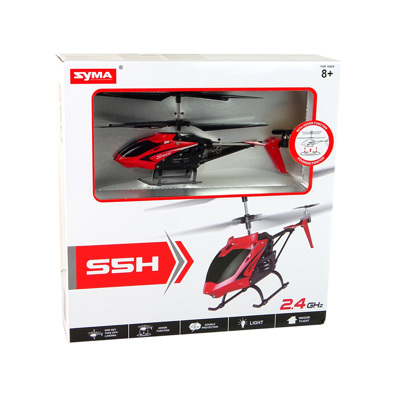 SYMA S5H tālvadības helikopters, sarkans