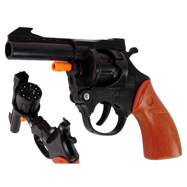 Rotaļlietu pistole ar vāciņu, melna
