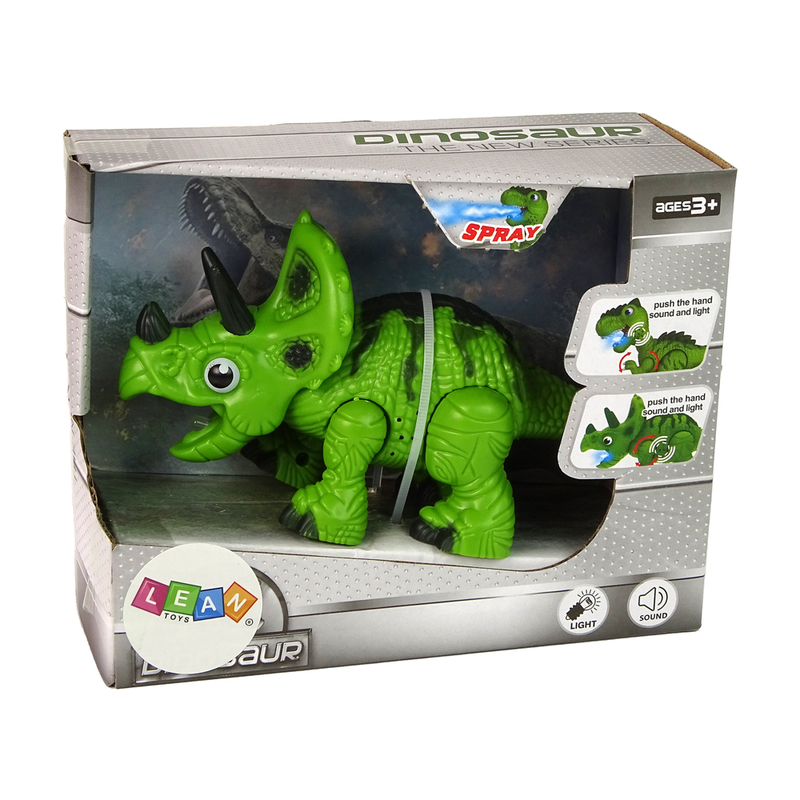 Interaktīvs dinozaurs - Triceratops, zaļš