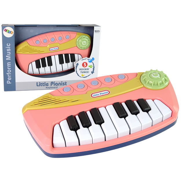 Mazais pianists interaktīvās klavieres, rozā