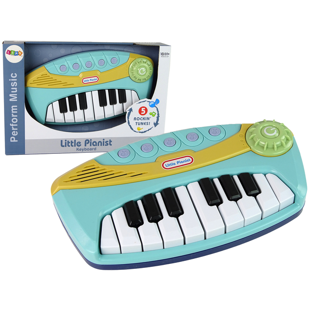 Mazais pianists interaktīvās klavieres, zilas