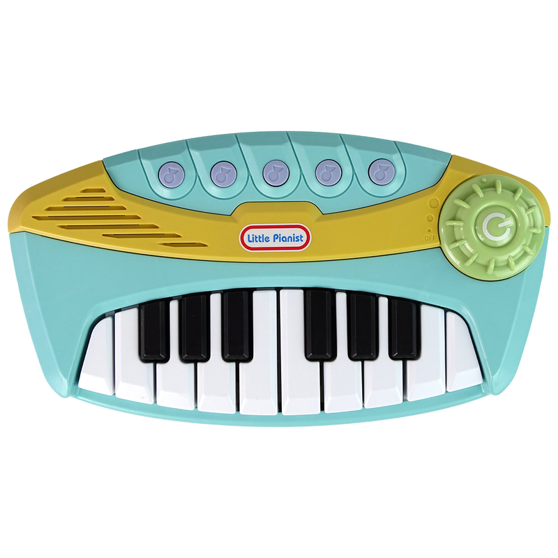 Mazais pianists interaktīvās klavieres, zilas