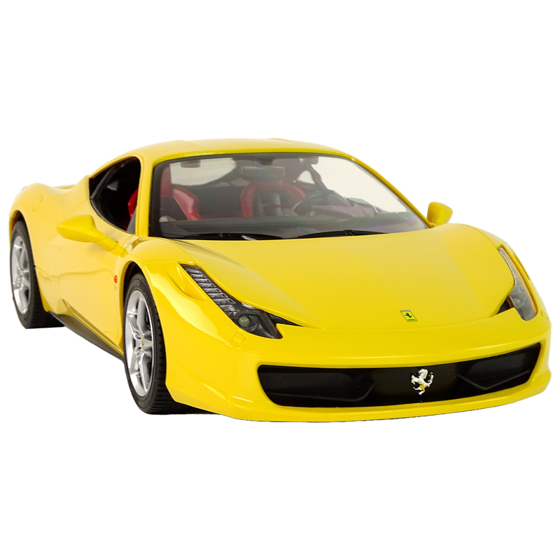 Ferrari Italia tālvadības automašīna, 1:14, dzeltena