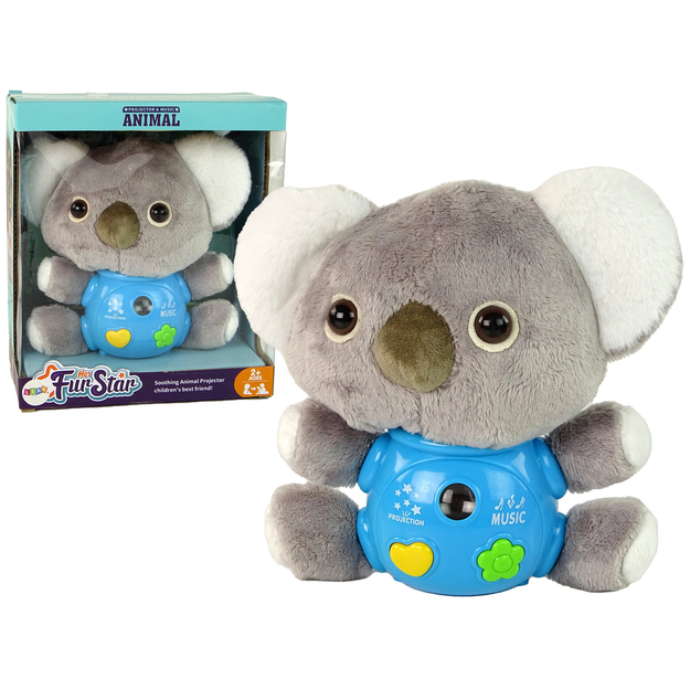 Interaktīvā plīša rotaļlieta - koala, pelēka