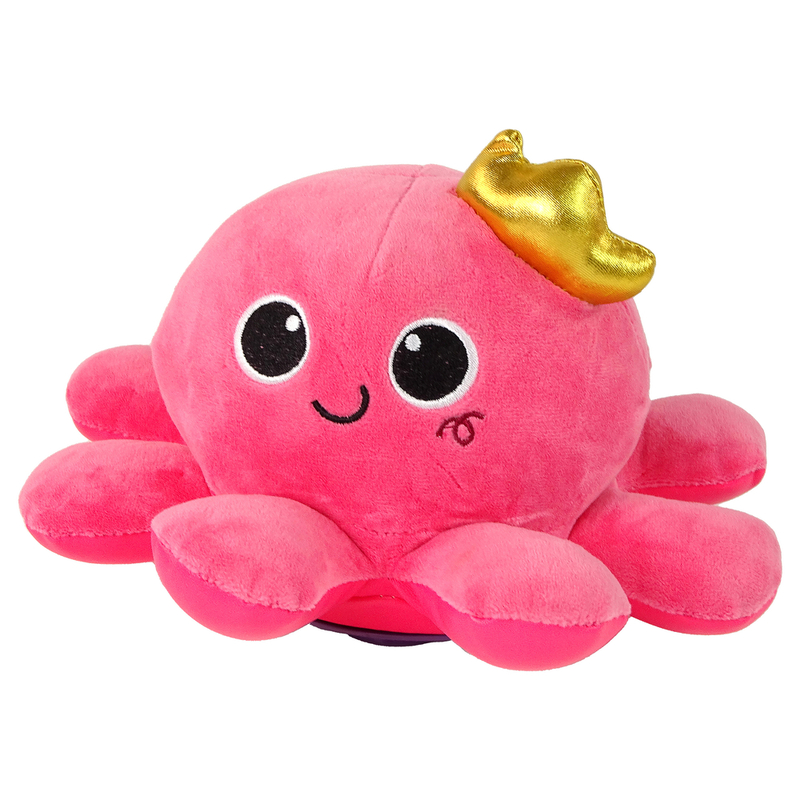 Spēļu plīša rotaļlieta - astoņkājis, rozā krāsā