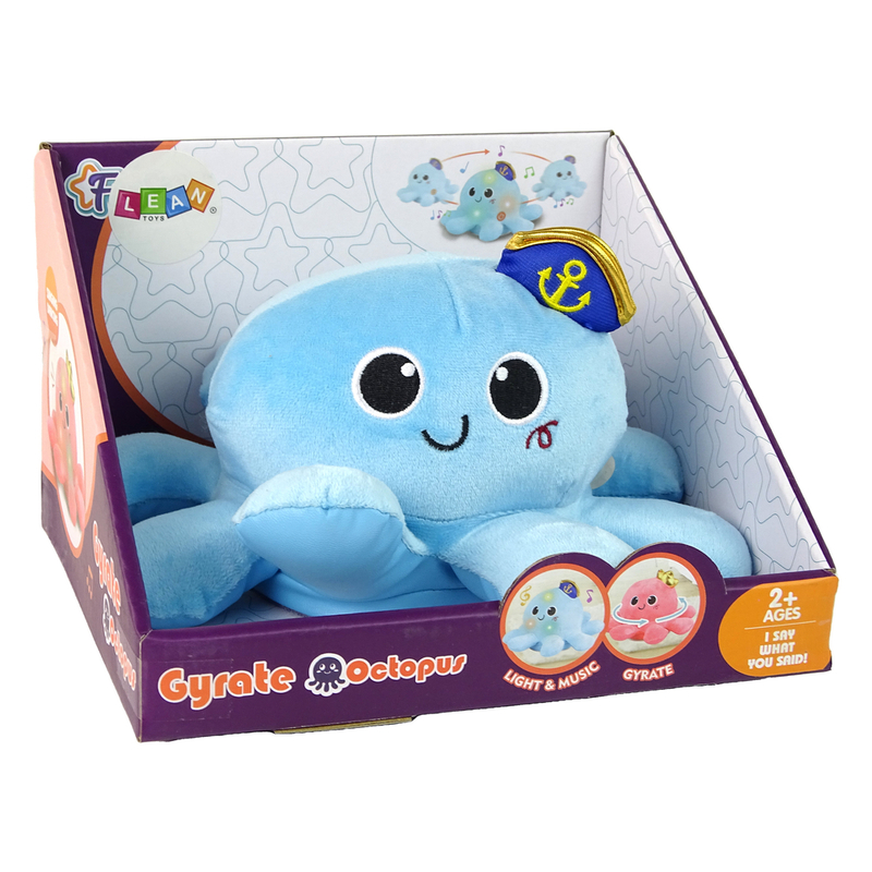 Spēļu plīša rotaļlieta - astoņkājis, zils