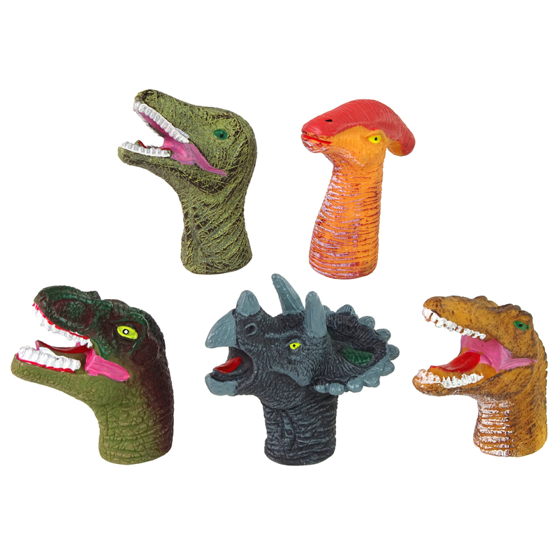 Pirkstu lelles, krāsaini dinozauri