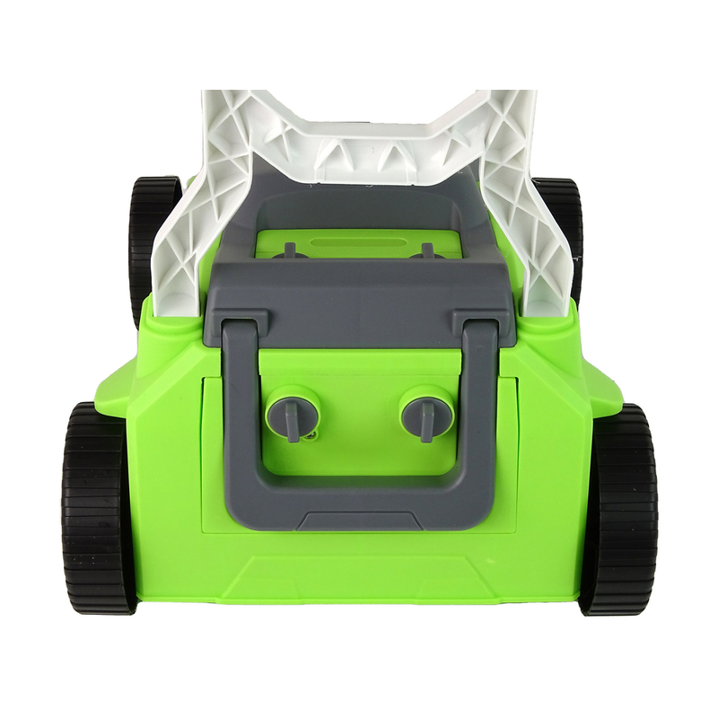 Ziepju burbuļu mašīna, zaļais zāles pļāvējs