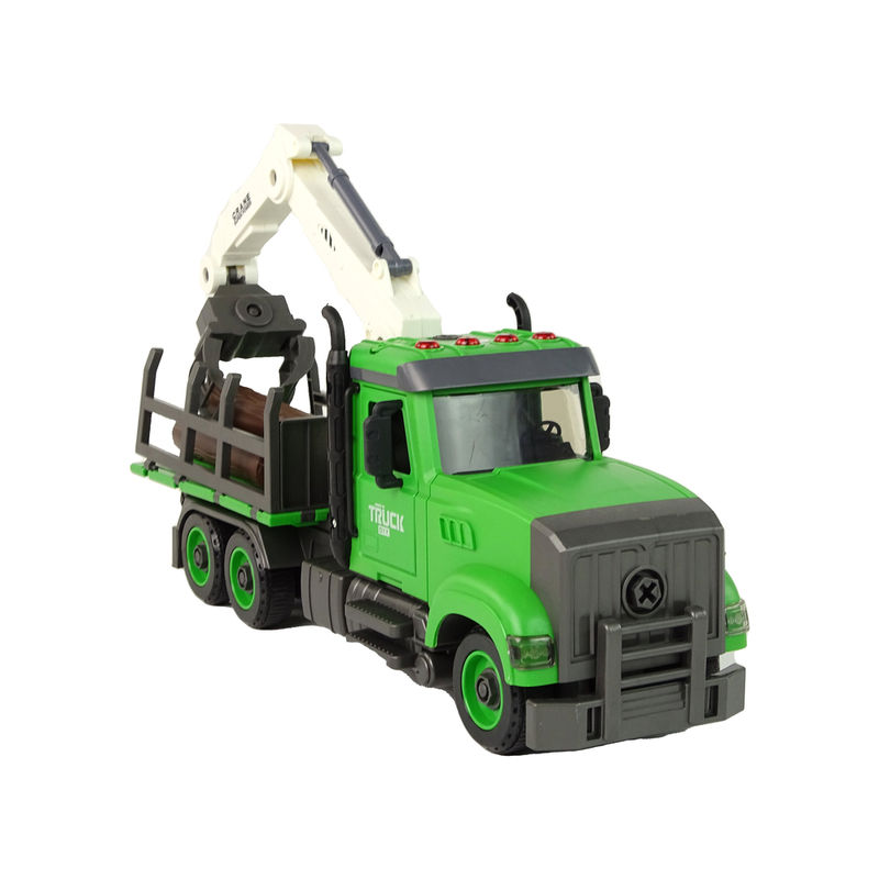 Rotaļlietu mežizstrādes kravas automašīna