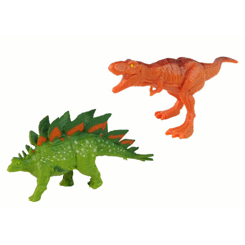 Dinozauru figūriņas un automašīnas komplekts, zaļš